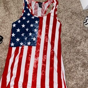 Very soft American flag tank